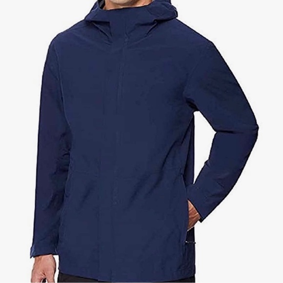 32 Degrees Men's Navy Rain Jacket - Picture 1 of 4